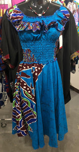 Blue Batik Summer Dress