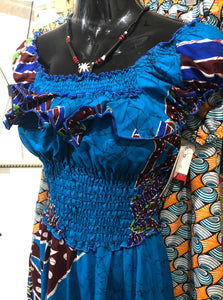 Blue Batik Summer Dress