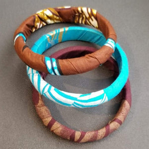 Kitenge (Ankara) Bracelets (Sets of 3)