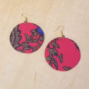 Kitenge (Ankara) Circle Earrings