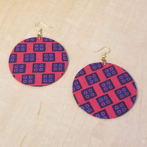 Kitenge (Ankara) Circle Earrings