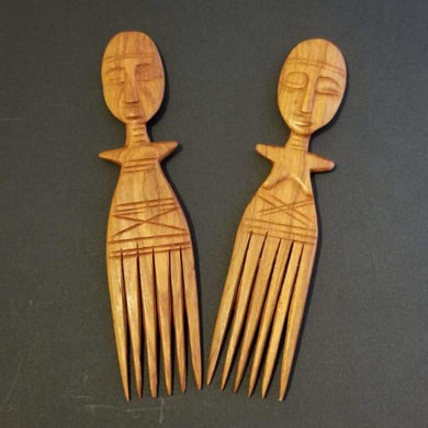 'Duafe' Decorative African Wooden Comb