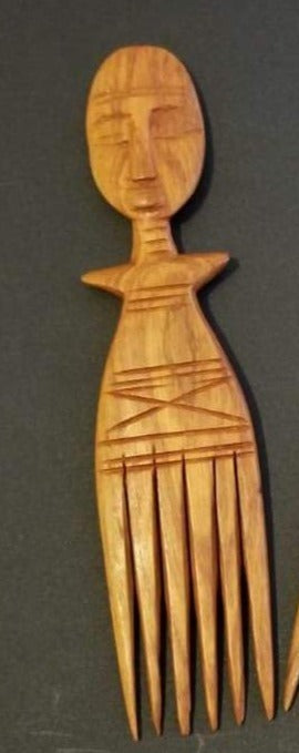 'Duafe' Decorative African Wooden Comb