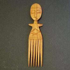 'Duafe' Decorative African Wooden Comb