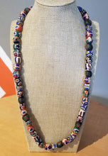 Load image into Gallery viewer, Ghanaian &#39;Trade Bead&#39; Glass Necklace