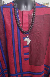 Ghanaian 'Matte Black' Glass Bead Necklace