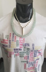 Ghanaian 'Crystal Clear' Glass Bead Necklace