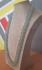 Ghanaian 'Crystal Clear' Glass Bead Necklace