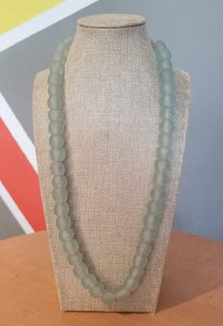 Ghanaian 'Crystal Clear' Glass Bead Necklace
