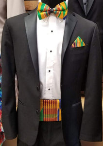 Handwoven Kente 3pc Tuxedo Set