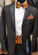 Load image into Gallery viewer, Handwoven Kente 3pc Tuxedo Set