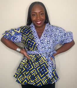 Beautiful Ankara Peplum Top  Ankara peplum tops, African print tops, Peplum  top outfits