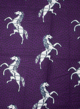 Load image into Gallery viewer, &#39;Purple Jumping Horse&#39; Ankara Fabric (2 yds)