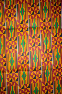 'Serwa' Kente Print Fabric (6 yds)