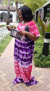 Senegalese Mixed Tie Dye Kaftan