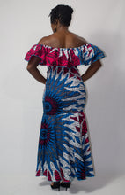 Load image into Gallery viewer, Pink &amp; Blue &#39;Anwu&#39; Elastic Gown