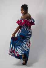 Load image into Gallery viewer, Pink &amp; Blue &#39;Anwu&#39; Elastic Gown
