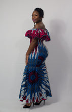 Load image into Gallery viewer, Pink &amp; Blue &#39;Anwu&#39; Elastic Gown