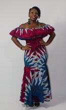 Load image into Gallery viewer, Pink &amp; Blue &#39;Anwu&#39; Elastic Gown