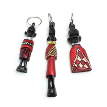 Load image into Gallery viewer, Maasai Warrior Keychain