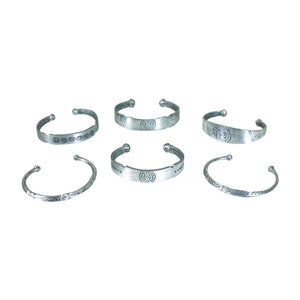 Unisex Malian Silver Cuffs