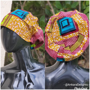 African Print Surgical Cap