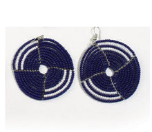 Load image into Gallery viewer, Circle Beaded Maasai Earrings