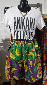 Ankara Summer Shorts (Size Small)