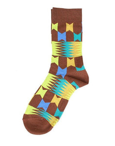 Kente Print Premium Men's Socks