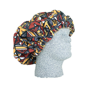 African Print Bonnets