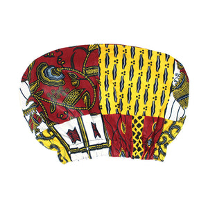 African Print Satin-Lined Bonnets II