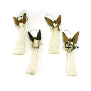 Holiday Ornament: Sisal & Banana Fiber Angel