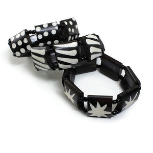 Batik Bone Elastic Bracelet
