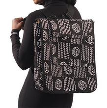 Load image into Gallery viewer, Black &amp; White &#39;Gye Nyame&#39; Backpack
