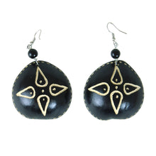 Load image into Gallery viewer, Black Gourd Calabash Earrings