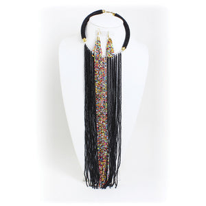 Maasai Fringe Necklace Sets