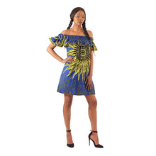 Load image into Gallery viewer, Ngozi Ruffle Dress - Yellow Sun