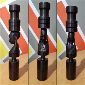 Kenyan Ebony Candle Holders