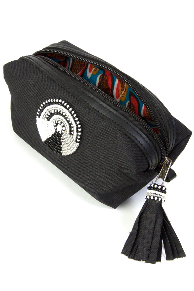 Kenyan Beaded Mini Toiletry Bag