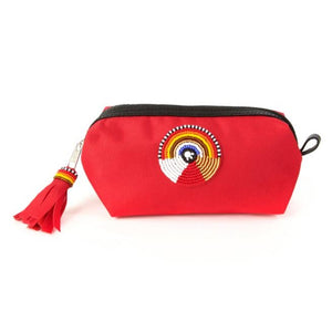 Kenyan Beaded Mini Toiletry Bag