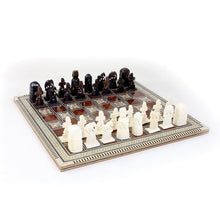 Load image into Gallery viewer, Egyptian &#39;Mother of Pearl&#39; Deluxe Chess Set