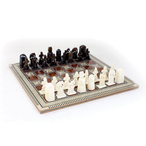 Egyptian 'Mother of Pearl' Deluxe Chess Set