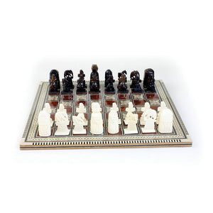 Egyptian 'Mother of Pearl' Deluxe Chess Set