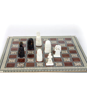 Egyptian 'Mother of Pearl' Deluxe Chess Set