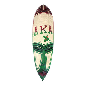 African Fang Mask - Painted Alpha Kappa Alpha