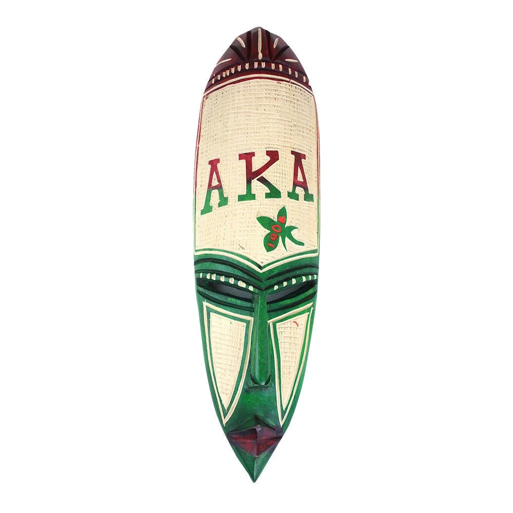 African Fang Mask - Painted Alpha Kappa Alpha