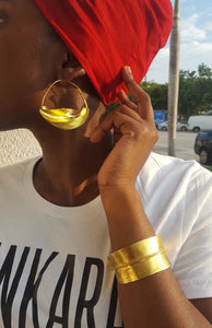 Fulani Gold Cuff Bracelet
