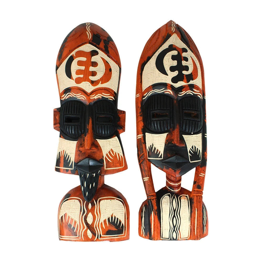 Gye Nyame Couple Sculpture Set