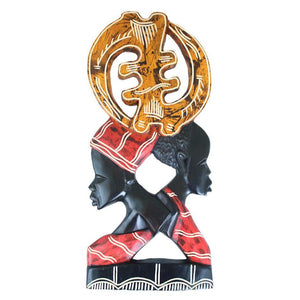 Gye Nyame Couple Wall Sculpture (Pre-Order)