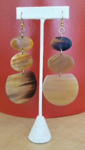 Kenyan Horn Dangle Earrings